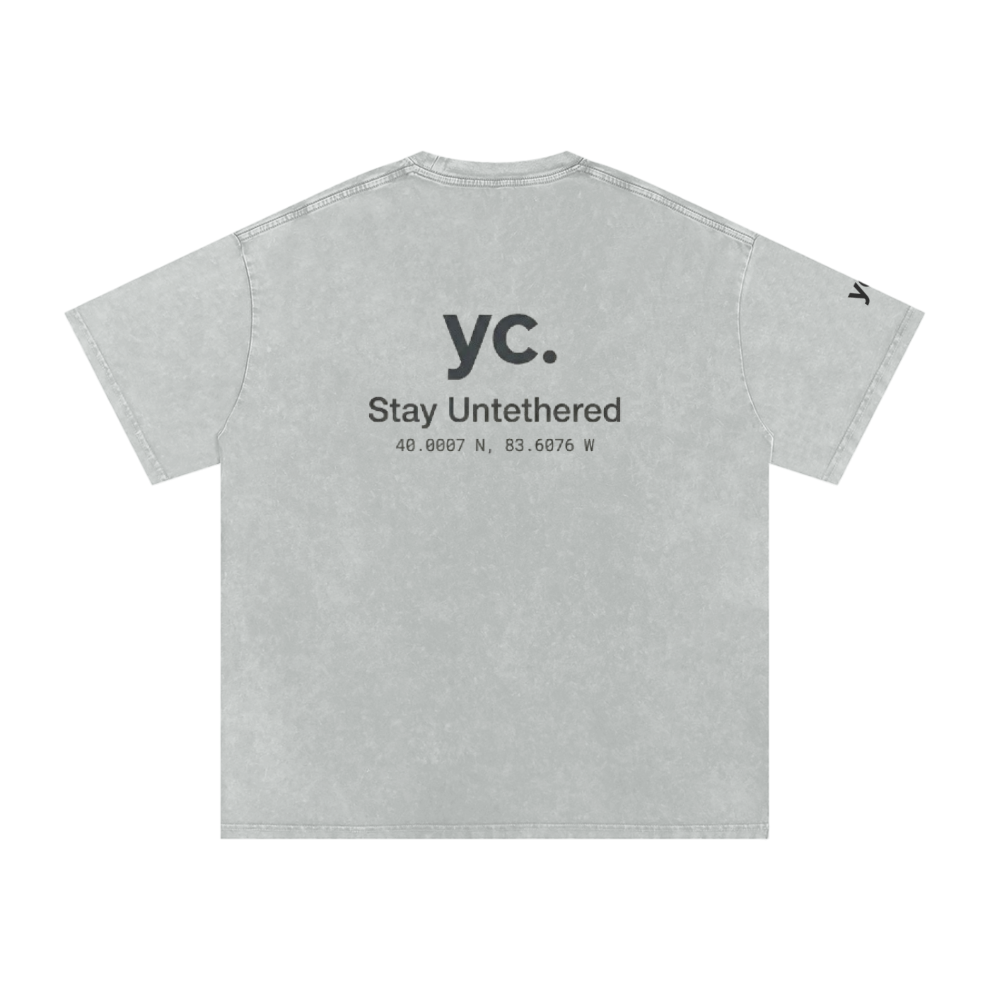 Snow Washed Oversized Cotton T-Shirt