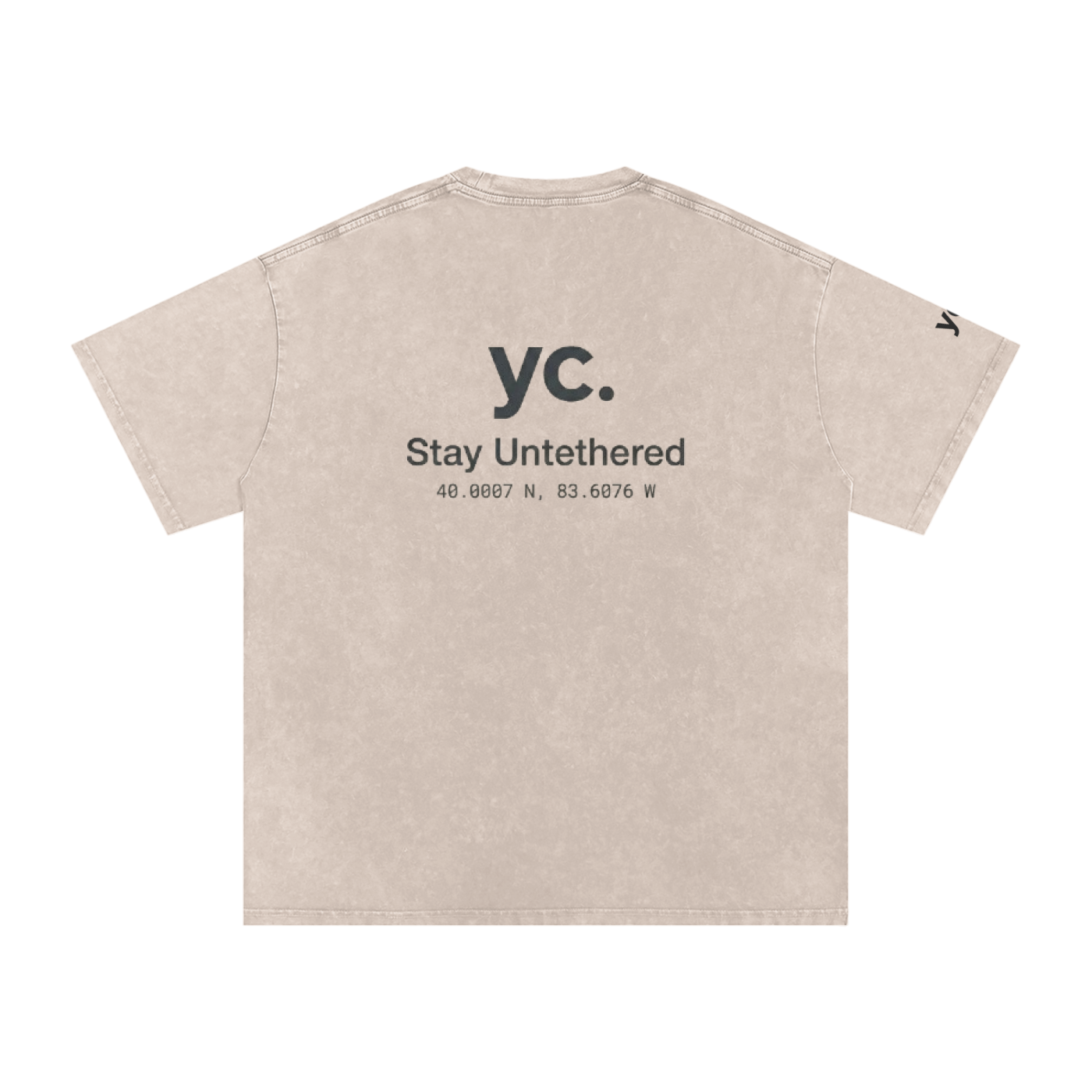 Snow Washed Oversized Cotton T-Shirt